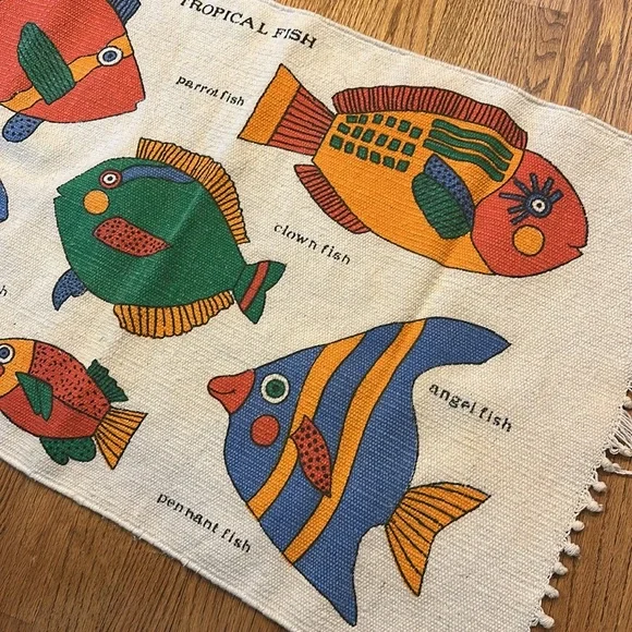 Colorful Tropical Fish Rug - Picture 3 of 3